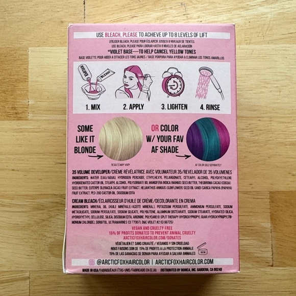 Arctic Fox Bleach, Please Hair Lightening Kit - Picture 2 of 2